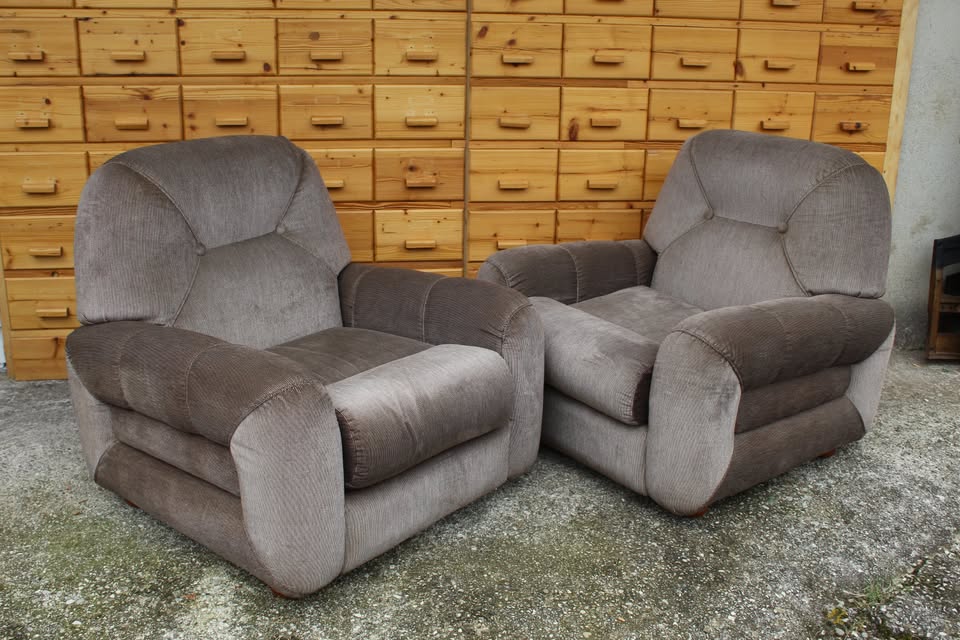 Coppia di poltrone, modernariato, anni '70 - Space Age