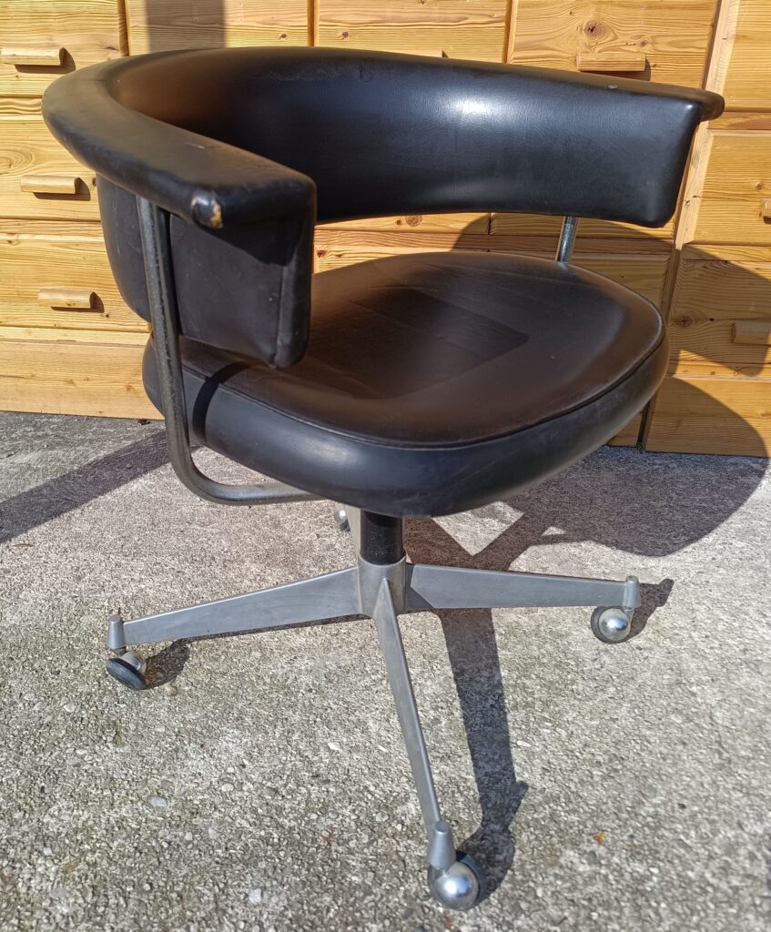 Sedia da ufficio - stile vintage/industrial anni '70.