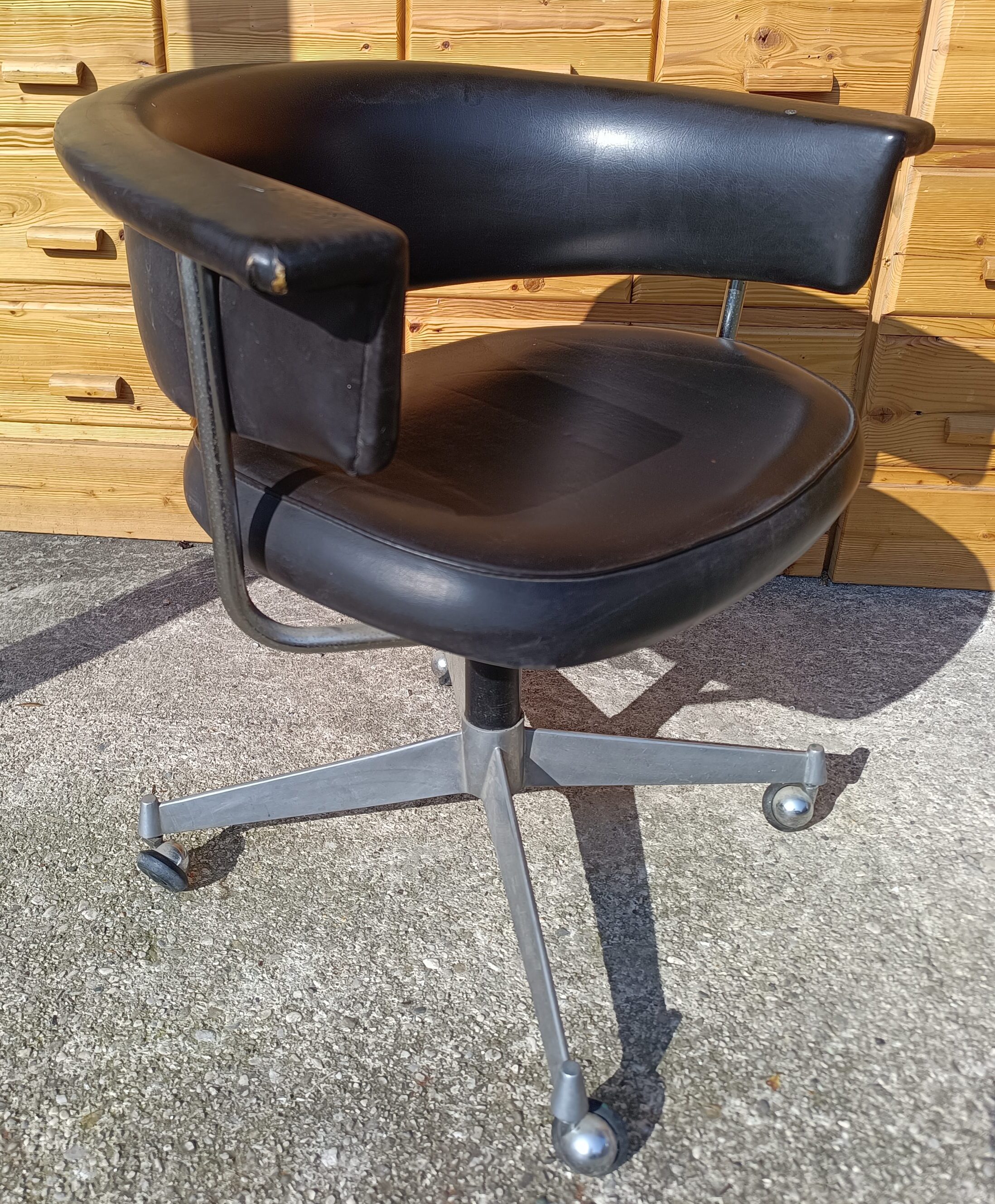 Sedia da ufficio - stile vintage/industrial anni '70.