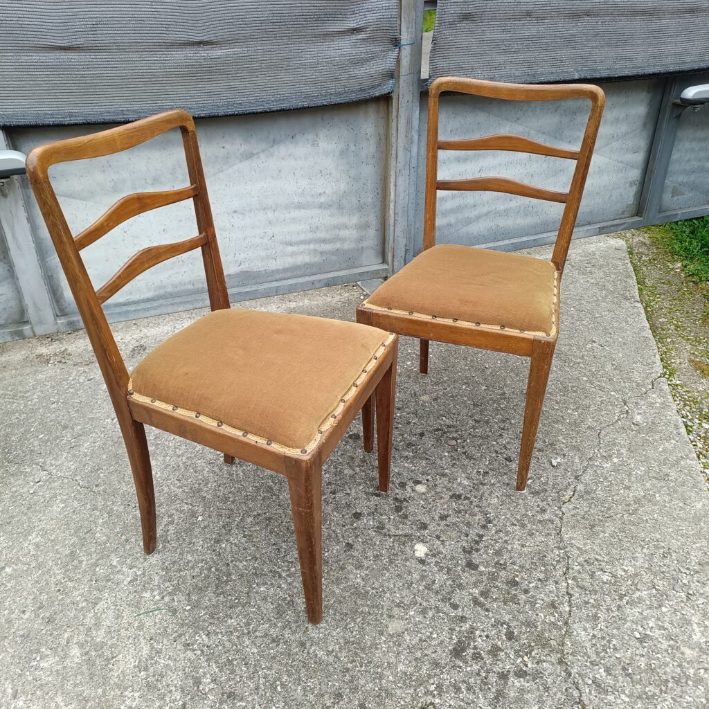 Coppia di sedie vintage originali degli anni '50 / '60